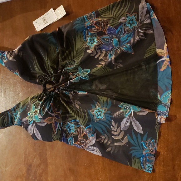 NWT Amoressa by Miraclesuit Allana Shadow Soft Cup Tankini Top 10 - Picture 4 of 9